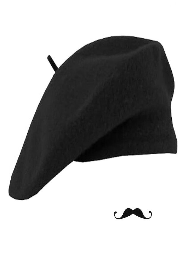 Mawjom Women French Beret Painter Hats - Classic Stretchable Solid Beanie Warm Winter Cap - Image 1